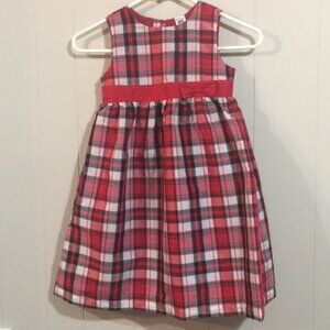 Carter’s Girls Plaid Christmas Holiday Dress Size 5